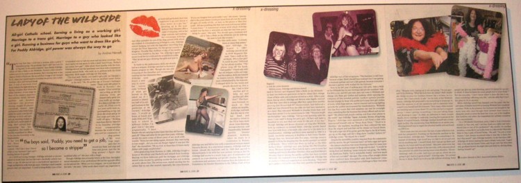 Fab Magazine Spread 2006 on Paddy Aldridge the Lady of Wildside